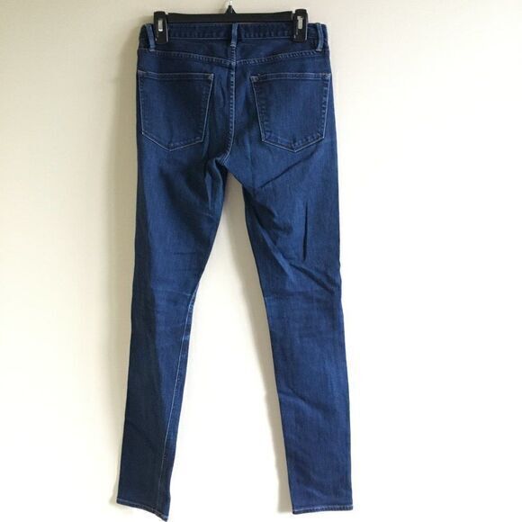 Madewell Womens Blue Solid Skinny Skinny Stretch Denim Jeans Size 27 X 32 - Picture 5 of 6